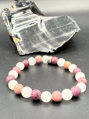 8mm Pink Miximoo Stretch Bracelet