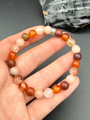 8mm Orange Miximoo Stretch Bracelet
