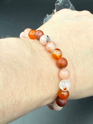 8mm Orange Miximoo Stretch Bracelet