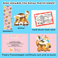 Image 4 of 🚨<b>BUNDLE PREORDER</b>🚨 Dessert Dinos Book and Plushie Gift Bundle