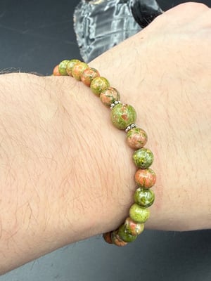 6mm Unakite Stretch Bracelet
