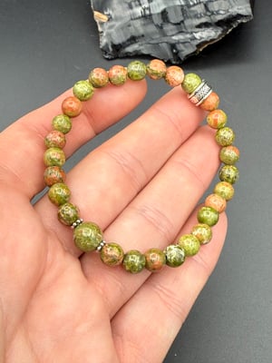 6mm Unakite Stretch Bracelet