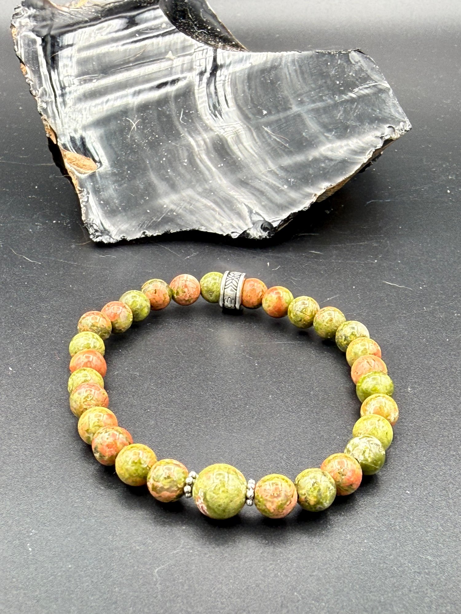 6mm Unakite Stretch Bracelet
