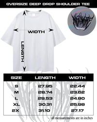 Image 2 of NO GOD, NO MASTERS black oversize deep drop shoulder tee