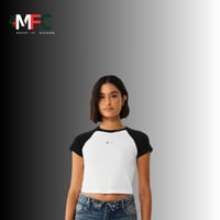 Image 1 of MEDUSA FIT RAGLAN CROP TEE