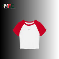 Image 2 of MEDUSA FIT RAGLAN CROP TEE