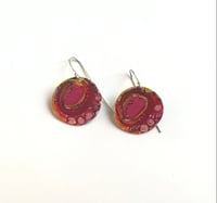 Image 1 of Boucles d’oreilles en laiton peint