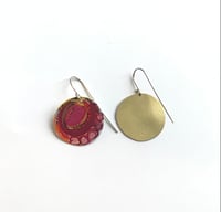 Image 2 of Boucles d’oreilles en laiton peint