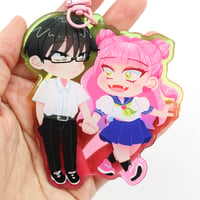 Image 2 of Polar Opposites Double-Sided Acrylic Charm