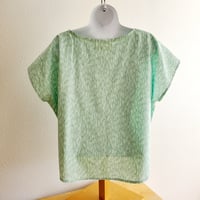 Image 3 of Emerald Shibori Blouse, Size Med