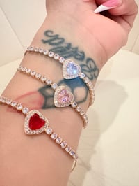Image 3 of Heart adjustable bracelet 