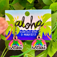 Cute Maui Wooden Earrings