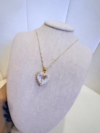 Heart necklace gold laminated 