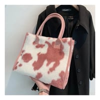Image 4 of Animal Print Plush Handbags