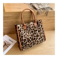 Image 2 of Animal Print Plush Handbags