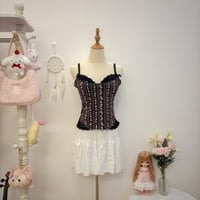 Image 1 of sophie b floral bustier top