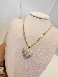 Image 1 of Lux corazon gold laminated necklace 
