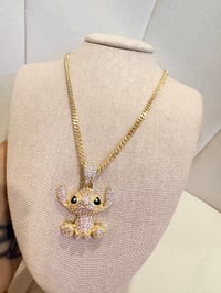 Image 1 of Angel gold laminated necklace 