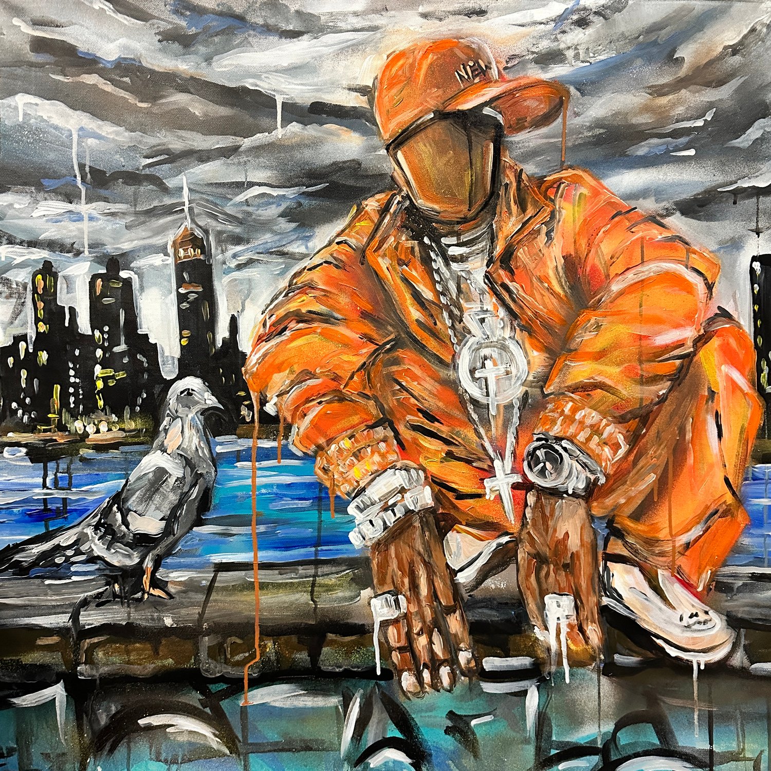 ETHER ORIGINAL PAINTING / 30x30"
