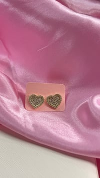 Bling Heart Studs