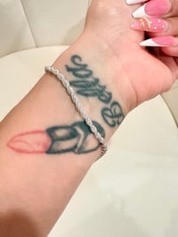 Image 1 of Rope silver laminated bracelet 