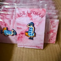 Image 5 of Phish Fishman Spaceman NYE 25 Enamel Pin Pearl Visor Variant