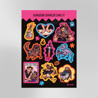 dungeon crawler carl - vinyl sticker sheet
