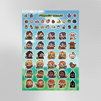 stardew valley - vinyl sticker sheet