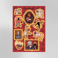 dorohedoro en family - vinyl sticker sheet