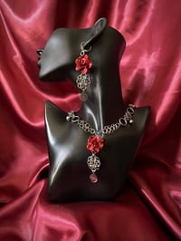 Image 1 of Hibiscus Rosa Chainmaille Necklace 