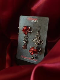 Image 4 of Spider Lily Chainmaille Earring 