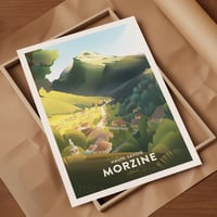 Image 1 of Affiche Fine Art - Morzine, Haute-Savoie