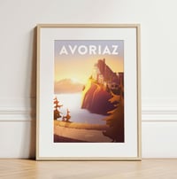 Image 4 of Affiche Fine Art - Avoriaz, Haute-Savoie