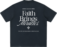 Image 3 of Heavyweight Vintage "FAITH" T-shirt 430gsm|12.7oz