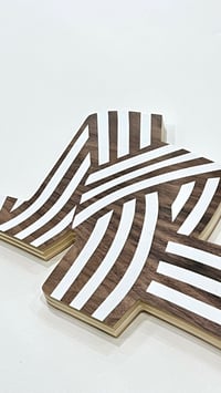 Image 2 of Mini Knot Ribbon Print in Walnut