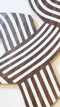 Image 2 of Classic Twist Ribbon Print in Walnut