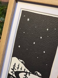 Image 4 of Bon Nadal • Linocut framed print
