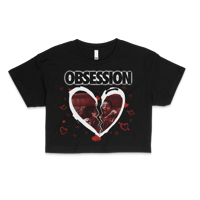 Image 1 of OBSESSION BLACK CROP TOP