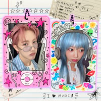 Image 1 of I ♥︎ MUSIC !! Double Sided Acrylic Photocard Holder