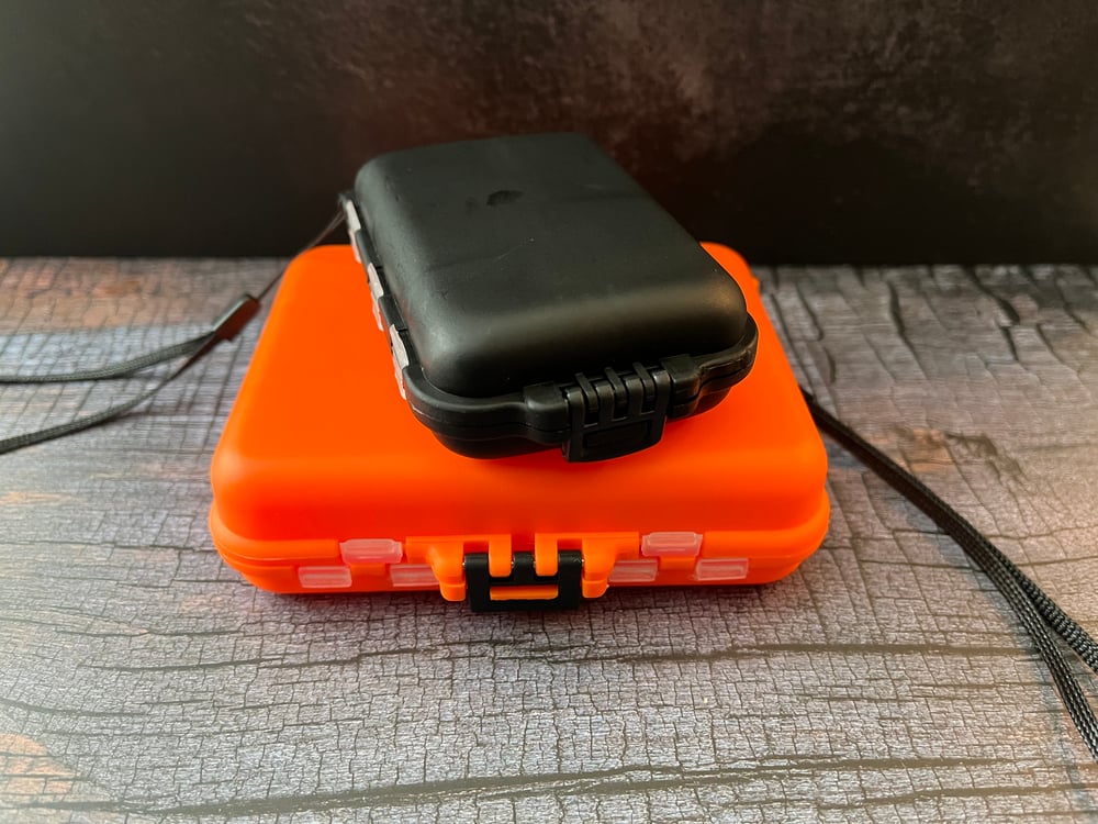 Image of Small finesse tackle box 2 pack orange & black