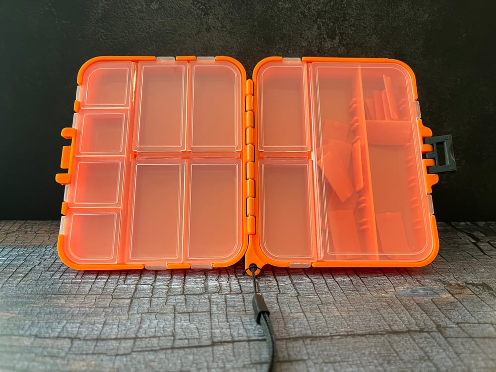 Image of Small finesse tackle box 2 pack orange & black
