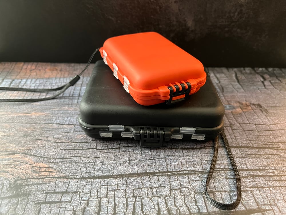 Image of Small finesse tack box 2 pack black & orange