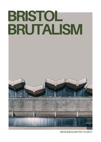 Image 2 of Bristol Brutalism - Broadmead Baptist Church Print