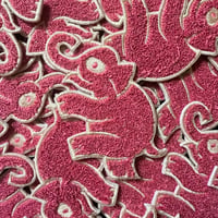 Pink Elephant Chenille Patch #1