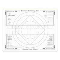 Image 3 of Letterform Summoning Sheet – Calligraphy Practice Notepad