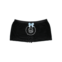 Image 1 of SUB TO MY ONLYFANS RHINESTONE BOY-SHORTS