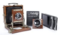 Image 1 of Nagaoka MKII Ultralight 4X5 camera 135mm + 90mm Lenses + Holders + Film #2925
