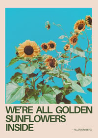 Image 2 of Golden Sunflowers art print 