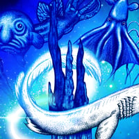 Image 2 of Limited Edition Fine Art Print | Atmosphere - Deep Sea Creatures 