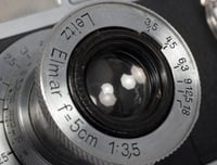 Image 9 of Voigtlander Bessa R 35mm Rangefinder camera + Leic Leitz Elmar 50mm F3.5 lens #2934